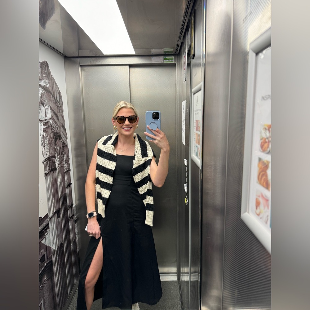 Zara Linen Blend Midi Dress
